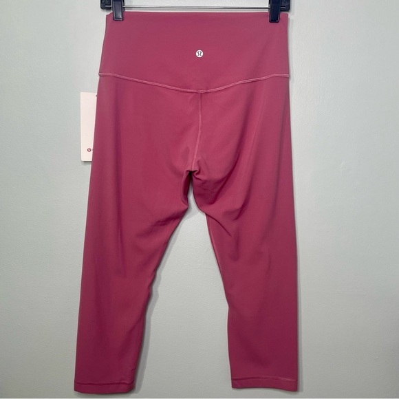 Lululemon Align High Rise Crop Leggings Pink Lush 10 Nwt - Picture 5 of 10